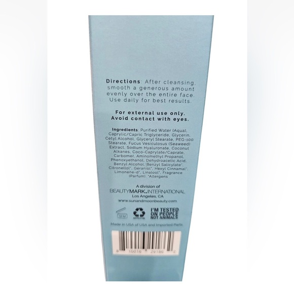 Sun And Moon Seas The Day Plump Perfect Daily Facial Moisturizer New In Box - Picture 6 of 8